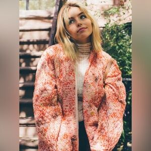 Find Me Now Cranberry Tyler Quilted Jacket size M/L